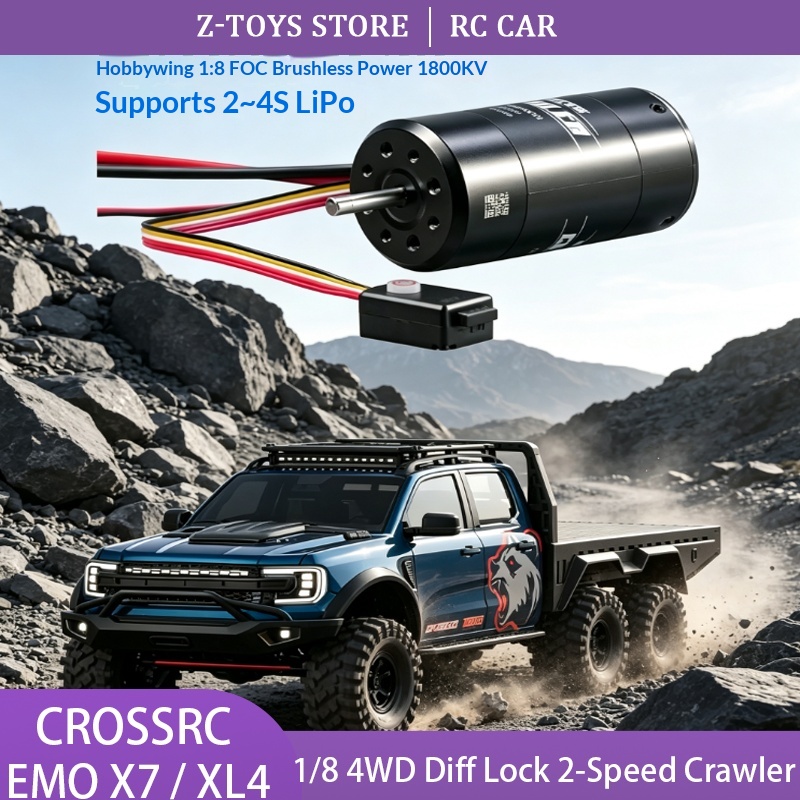 CROSSRC EMO X7 XL4 รถบังคับวิท - Rc Hobby Grade Truck บทวิจารณ์และราคา
